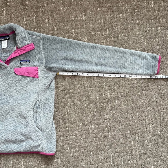 Patagonia Retool Snap T pullover fleece women’s gray /pink XS - Picture 5 of 6